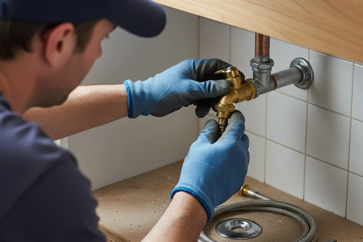 Shutoff valve and fitting work during Emergency Plumbing in Pooler